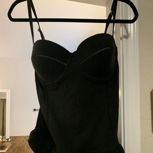 Tory Burch Solid Flounce Large One Piece Suit